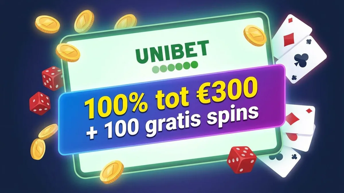 Unibet bonus scherm